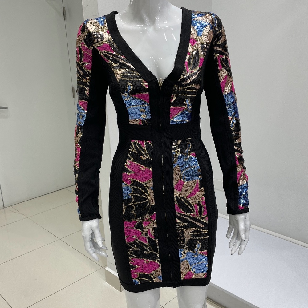 NWT  BANDAGE SEQUIN  dress 🔥